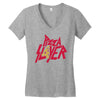 pizza slayer Women's V-Neck T-Shirt