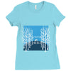 Winter (a214) Ladies Fitted T-Shirt
