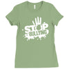stop bullying Ladies Fitted T-Shirt
