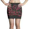 love red Mini Skirts