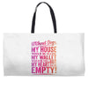 my heart is empty Weekender Totes