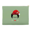 frida kahlo christmas Accessory Pouches