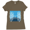 Winter (a214) Ladies Fitted T-Shirt