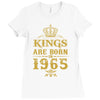 kings are born in 1965 Ladies Fitted T-Shirt