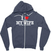 i love when my wife let me go fishing Zipper Hoodie