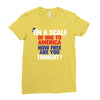 on a scale of one to america how free are you tonight Ladies Fitted T-Shirt
