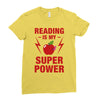 Reading Is My Superpower Ladies Fitted T-Shirt