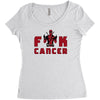 deadpool fuck cancer Women's Triblend Scoop T-shirt