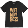wife mom boss V-Neck Tee