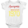 awesome since november 1970 Baby Bodysuit