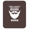 funny beards printed Mousepad