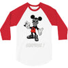 mickey mouse la face cachee en 3/4 Sleeve Shirt