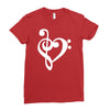 musik notes Ladies Fitted T-Shirt