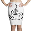 Cooffee art Pencil Skirts