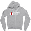 case ih farm center line Zipper Hoodie