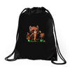 rocket around the Drawstring Bags
