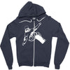 snowboarder freestyle piste snowboarden sport Zipper Hoodie