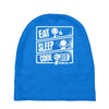 v3 eat sleep code Baby Beanies