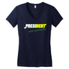 president eat people Women's V-Neck T-Shirt