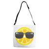 Lemon with Glasses Adjustable Strap Totes