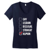 Lgbt Checklist Women's V-Neck T-Shirt