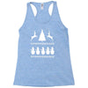 christmas scene reindeer funny Racerback Tank