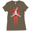 basketball jump Ladies Fitted T-Shirt