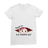 November Peeking Out Baby Girl Ladies Fitted T-Shirt