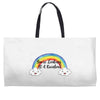 You're Looking At A Rainbow Weekender Totes