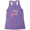 junior's breast cancer awareness i wear pink Racerback Tank