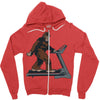 bigfoot treadmill Zipper Hoodie