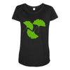 ginkgo leaves Maternity Scoop Neck T-shirt