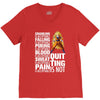 super saiyan quitting is not V-Neck Tee