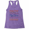 my mom is in heaven forever Racerback Tank