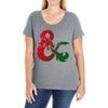 dungeons dragons logo Ladies Curvy T-Shirt