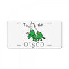 To The Disco (Unicorn Riding Triceratops) License Plate