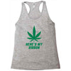 Support Liver Cancer Awareness With A Emerald Cannabis Leaf Racerback Tank