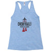 jet chemtrails red &amp; grey logo Racerback Tank