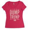 dump trump Women's Triblend Scoop T-shirt