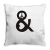peace and love tshirt party heart tee no war stoner hippie sign ladies Throw Pillow