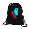 radical ghost Drawstring Bags