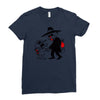 cat vs mouse Ladies Fitted T-Shirt