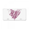 valentines day hearts License Plate