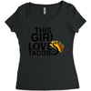 This Girl Loves Tacos Women's Triblend Scoop T-shirt