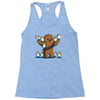 chewie and porgs Racerback Tank