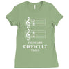 13/8 6/4 These Are Difficult Times Ladies Fitted T-Shirt
