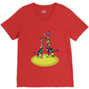 Giraffe Couple T shirts V-Neck Tee