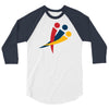 red blu yellow 3/4 Sleeve Shirt