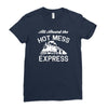all aboard hot mess express train Ladies Fitted T-Shirt