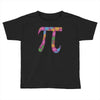 spring pi tshirts  flowery colorful pi day gifts Toddler T-shirt